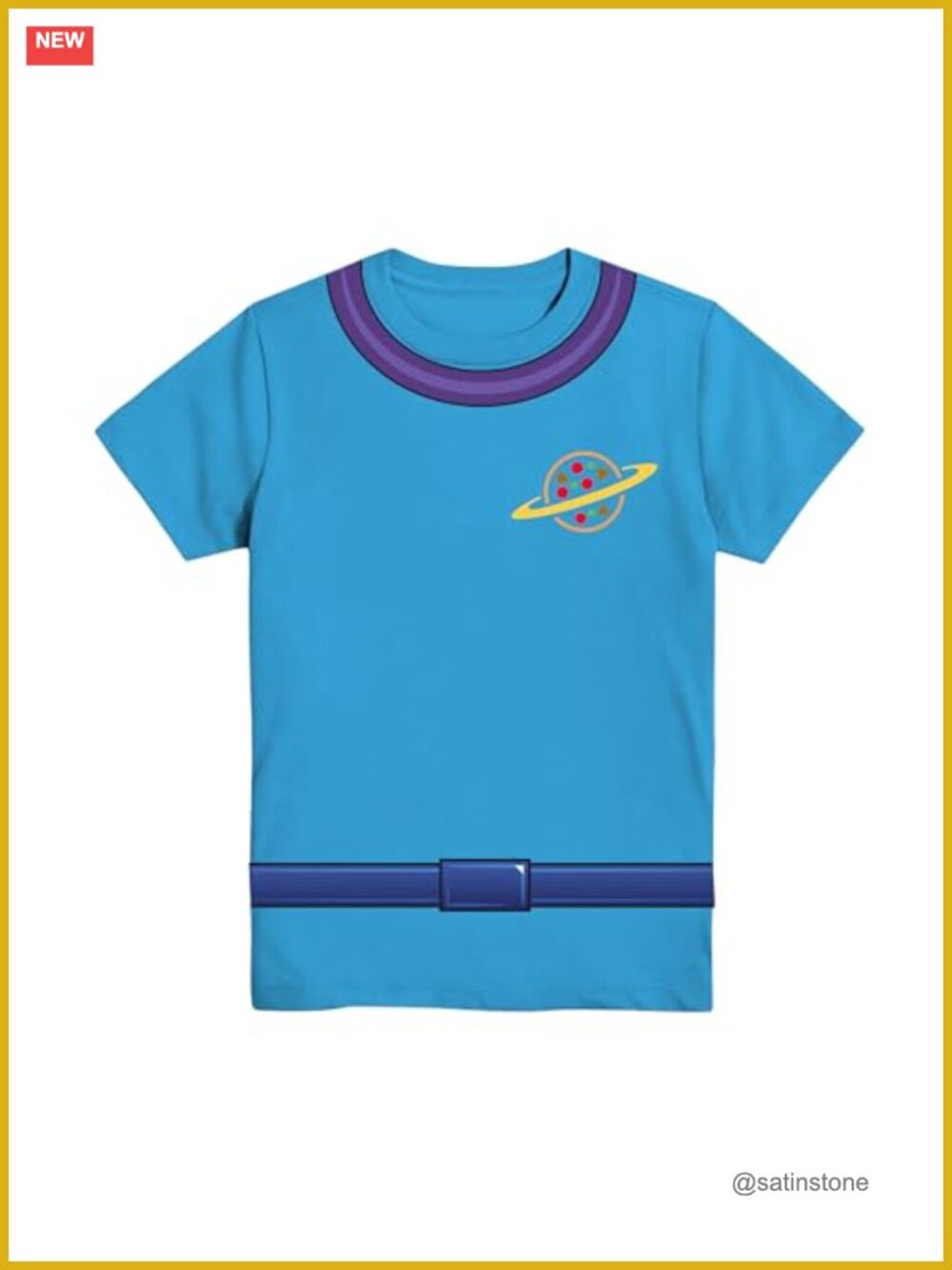 Officially Licensed Toy Story Pizza Planet Alien Costume T-Shirt Cotton Crew